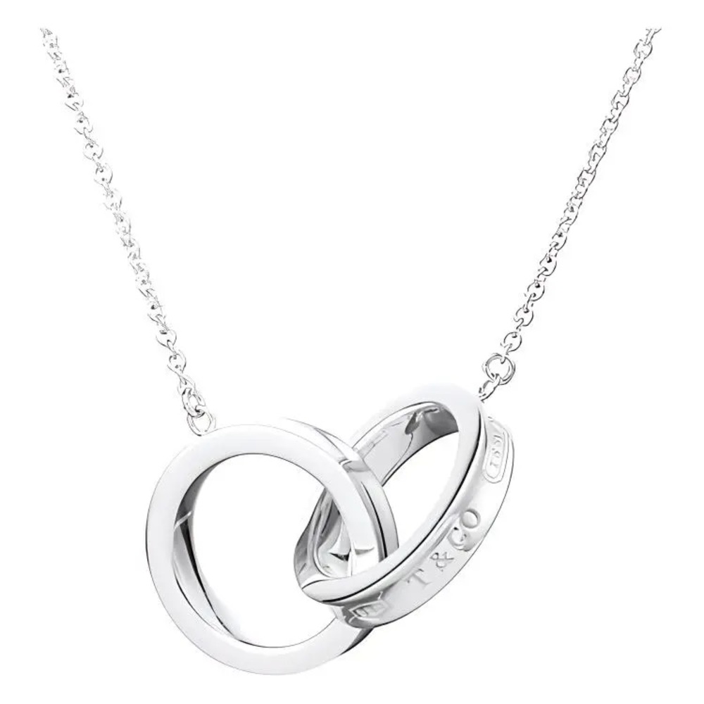 Tiffany & Co. Silver Interlocking Circles Necklace